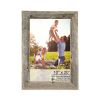 10" x 20" Gray Solid Wood Hanging Picture Frame