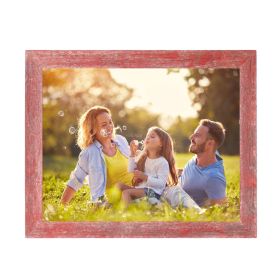 12" x 12" Red Solid Wood Tabletop Picture Frame