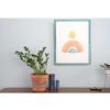 12" x 16" Blue Solid Wood Hanging Picture Frame