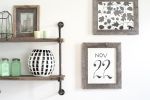 12" x 16" Gray Solid Wood Hanging Picture Frame