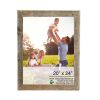 20" x 24" Gray Solid Wood Hanging Picture Frame