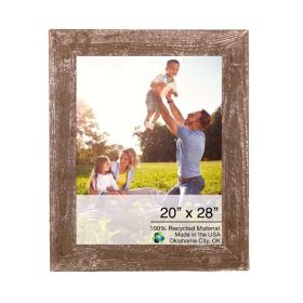 20" x 28" Espresso Solid Wood Hanging Picture Frame