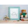 24" x 30" Blue Solid Wood Hanging Picture Frame