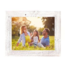 4" x 4" White Solid Wood Tabletop Picture Frame