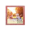 8" x 8" Red Solid Wood Tabletop Picture Frame