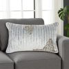 12" X 20" Periwinkle Cotton Throw Pillow