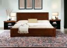 Brown Solid and Manufactured Wood Queen Bed Frame