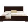 Espresso Solid and Manufactured Wood Queen Bed Frame