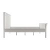 White Solid Wood Queen Bed Frame