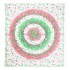 88" X 84" Green Red And White Floral Cotton Hanging Tapestry