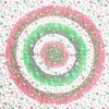 88" X 84" Green Red And White Floral Cotton Hanging Tapestry