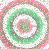 88" X 84" Green Red And White Floral Cotton Hanging Tapestry