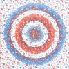 88" X 84" White Blue And Red Floral Cotton Hanging Tapestry