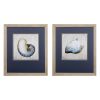 Set of Two Ocean Seashells Wall Art