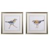 Set of Two Colorful Beach Birds Wall Art