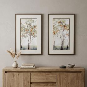 Set of Two Trees in the Fall Wall Art