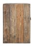 63" Wood Brown Reclaimed Pine And Plywood Open Shelving TV Stand