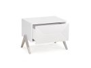 19" Wood One Drawer Nightstand
