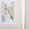 Set of Two Brown Streets of Venice Framed Art