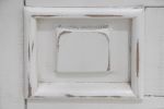 32" White Solid Wood Three Drawer Nightstand