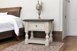 27" Ivory Solid Wood One Drawer Nightstand