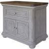 27" Gray One Drawer Nightstand
