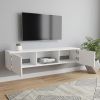 49" White Floating Mount TV Stand