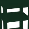 28" Dark Green Solid Wood Nightstand