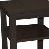 28" Brown Solid Wood Nightstand