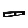 59" Black Floating Mount TV Stand