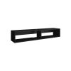 59" Black Floating Mount TV Stand