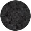Into the Abyss II 24" X 24" Dark Brown Geometric Wood Circle Hanging Dimensional Sculpture