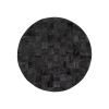 Into the Abyss II 24" X 24" Dark Brown Geometric Wood Circle Hanging Dimensional Sculpture