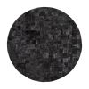 Into the Abyss II 32" X 32" Black Geometric Wood Circle Hanging Dimensional Sculpture