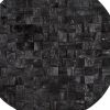 Into the Abyss II 32" X 32" Black Geometric Wood Circle Hanging Dimensional Sculpture