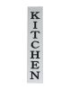 11" X 26" Black Brown And White Reversible Kitchen Wood Hanging Wall Decor