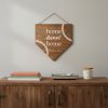 Set of Two Brown And White Home Sweet Home Wood Wall Decor