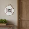 Set of Two Brown And White Home Sweet Home Wood Wall Decor