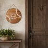 Set of Two Brown And White Home Sweet Home Wood Wall Decor