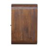 22" Brown Solid Wood One Drawer Nightstand