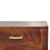 23" Chestnut Solid Wood Two Drawer Nightstand
