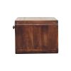 18" Brown Solid Wood One Drawer Floating Nightstand
