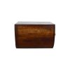 18" Chestnut Solid Wood One Drawer Half Moon Floating Nightstand