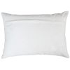 14" X 20" Ivory Red And Green Cotton Happy Holidays Throw Pillow With Embroidery