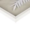 Framed Rice Paper Palm Leaves 3-piece Shadowbox Wall Decor Set