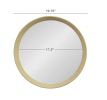 D20x1.5"Transitional Decor Style Mango Wood Wall Mirror Wall Decor with Frame of Solid Mango Wood for Bathroom,Entryway Console Lean Against Wall