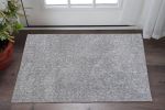 2' X 4' Gray Shag Hand Woven Area Rug