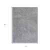 2' X 4' Gray Shag Hand Woven Area Rug