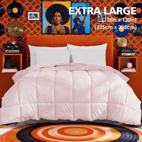 Pink Quilt Inner Duvet Insert, Comfortable, Soft, And Skin-friendly Oversized, Machine Washable, Suitable For Home Bedroom Use, All-season V (Option: T)