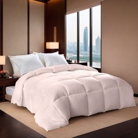Full Size Pink Oversized Plump Thick Comforter (Duvet Insert) (Option: Pink-Q)